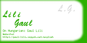 lili gaul business card